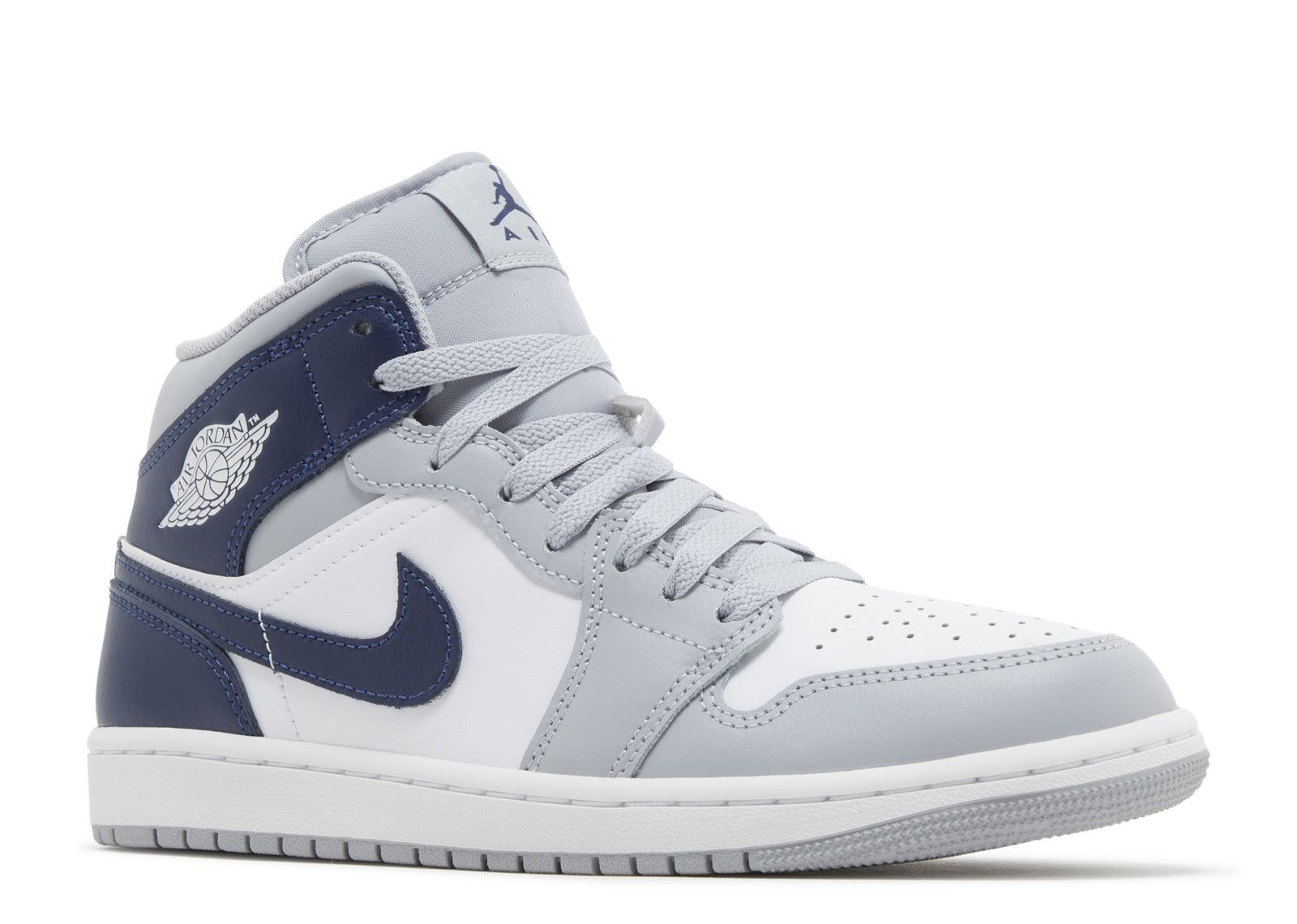 Jordan 1 Mid 'Wolf Grey Midnight Navy'