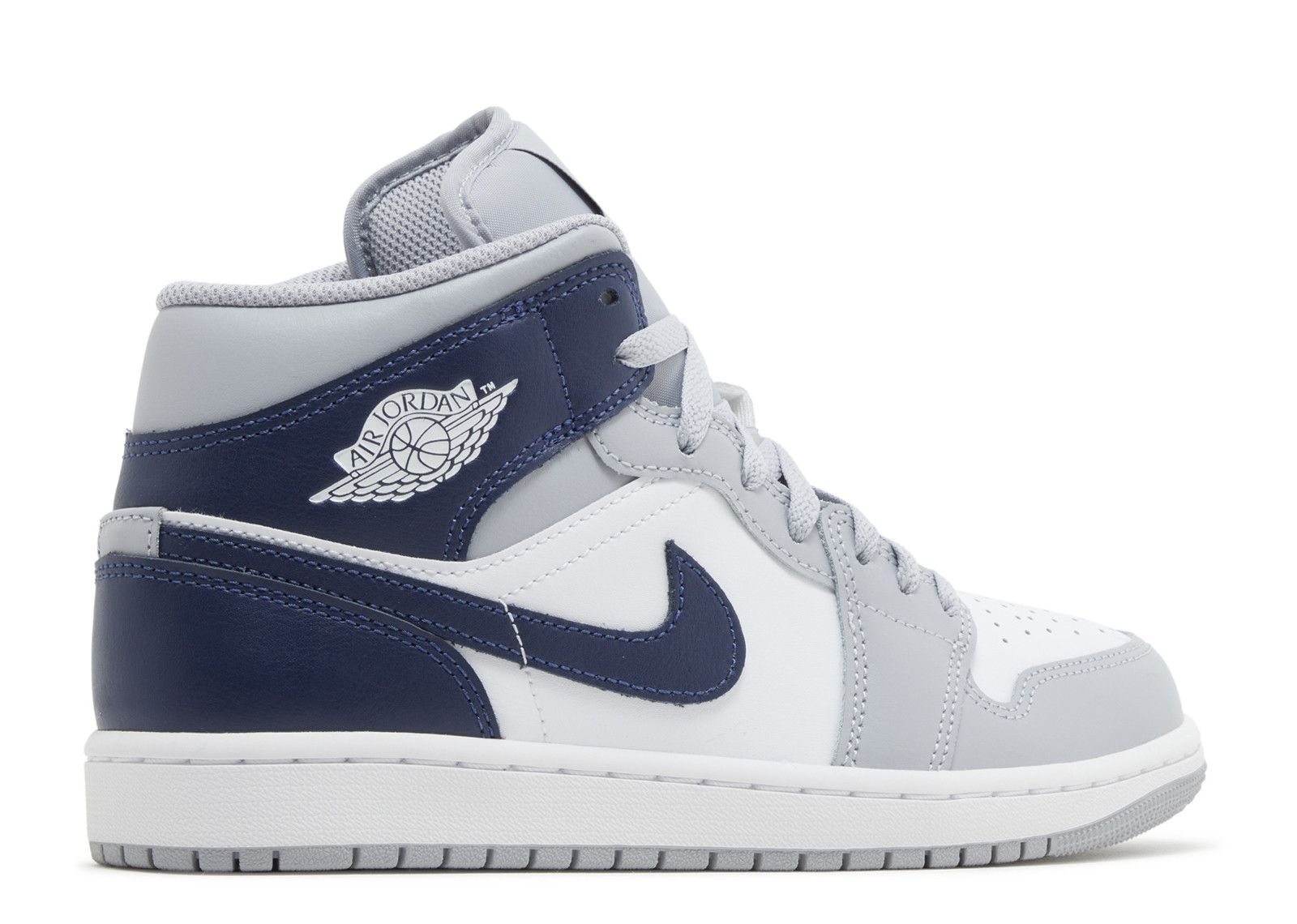 Jordan 1 Mid 'Wolf Grey Midnight Navy'