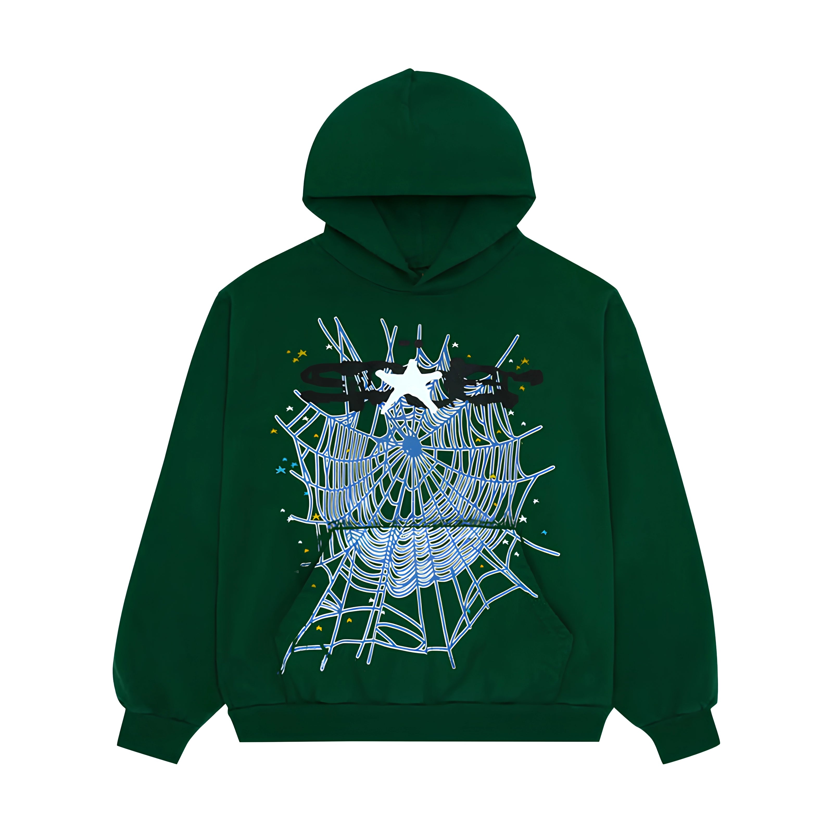 SP5DER WEB HOODIE HUNTER GREEN