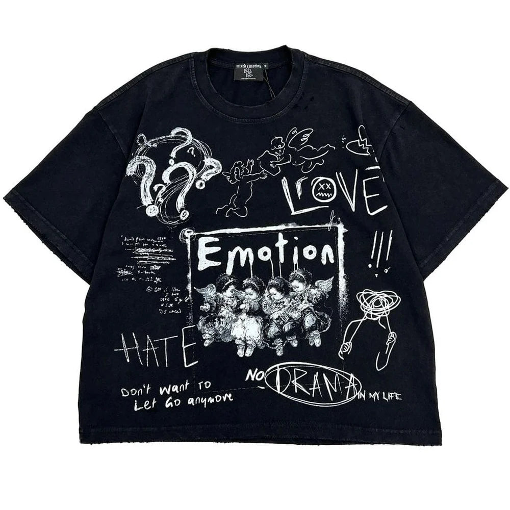 Black “Chaos” Tee