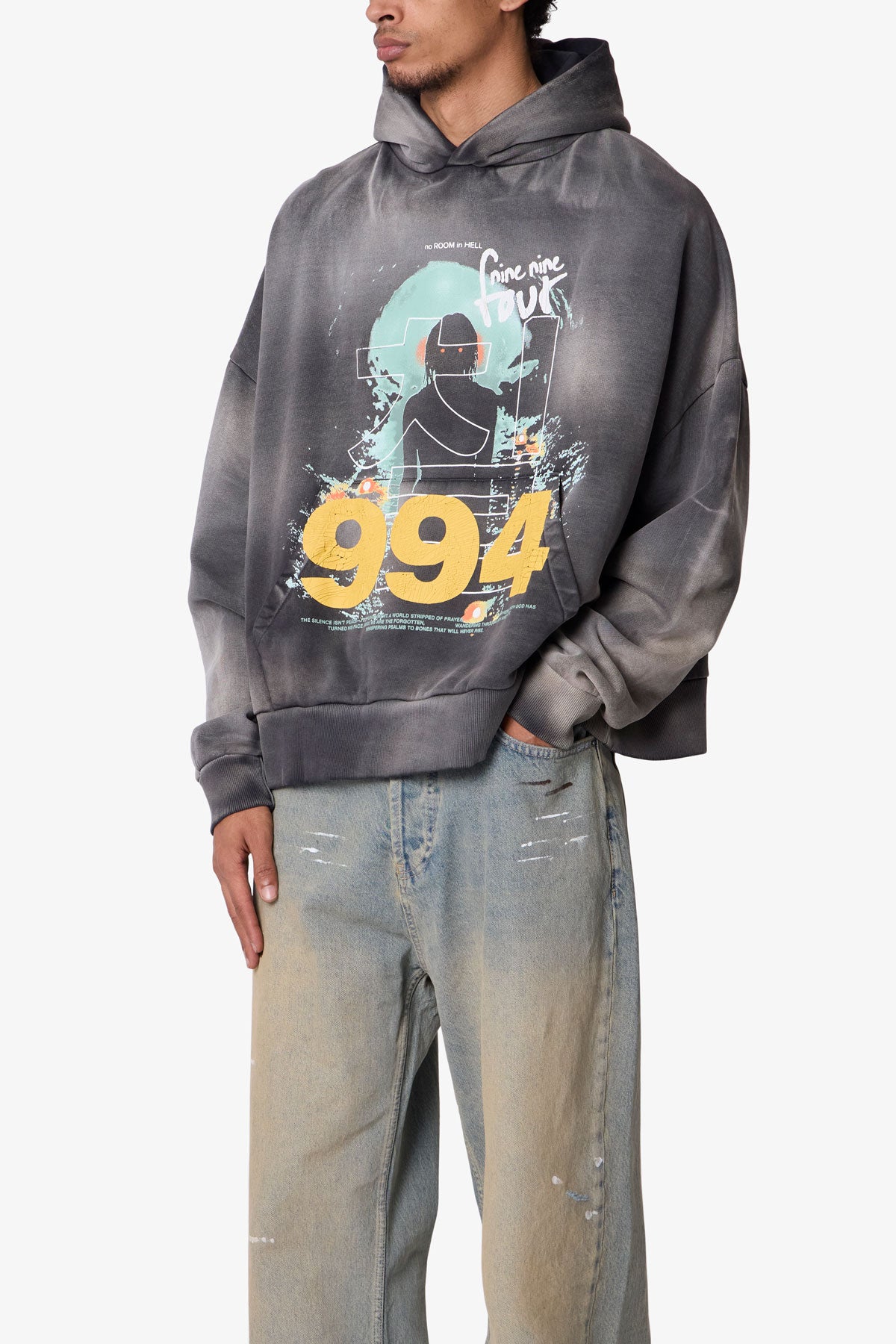 NO ROOM IN HELL PRINTED HOODIE